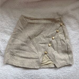 DEVON WINDSOR Gold Mini skirt